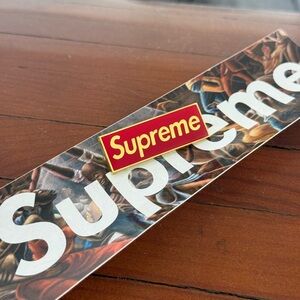Supreme red box logo pin